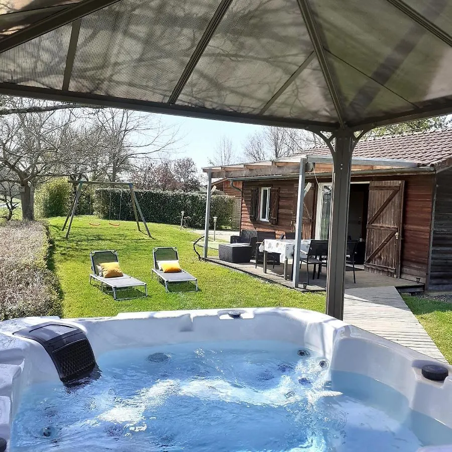 Les Chalets De Barruerot - Jacuzzi Spa Privatif - Chalet Meleze Peyrusse-Grande