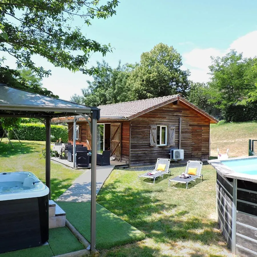 Les Chalets De Barruerot - Jacuzzi Spa Privatif - Chalet Meleze Peyrusse-Grande