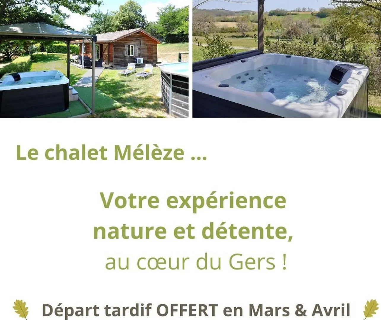 Holiday home Les Chalets De Barruerot - Jacuzzi Spa Privatif - Chalet Meleze Peyrusse-Grande France